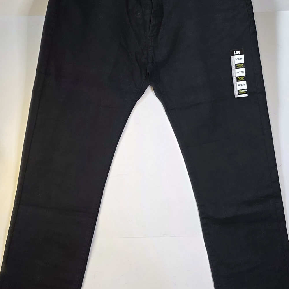 Lee Active Stretch Slim Straight Jeans Black Mens 36x30